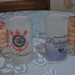 Caneca de vidro jateado 475ml